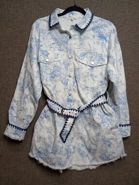 Baevely  denim shirt dress or tunic Medium